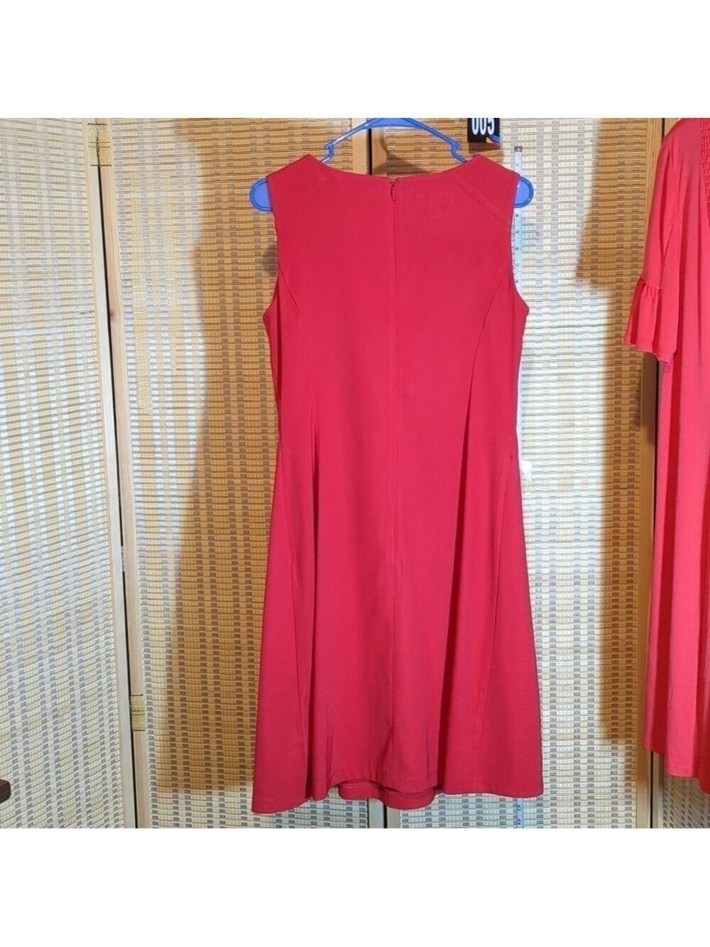 AGB Red pleated dress Sz 8 EUC